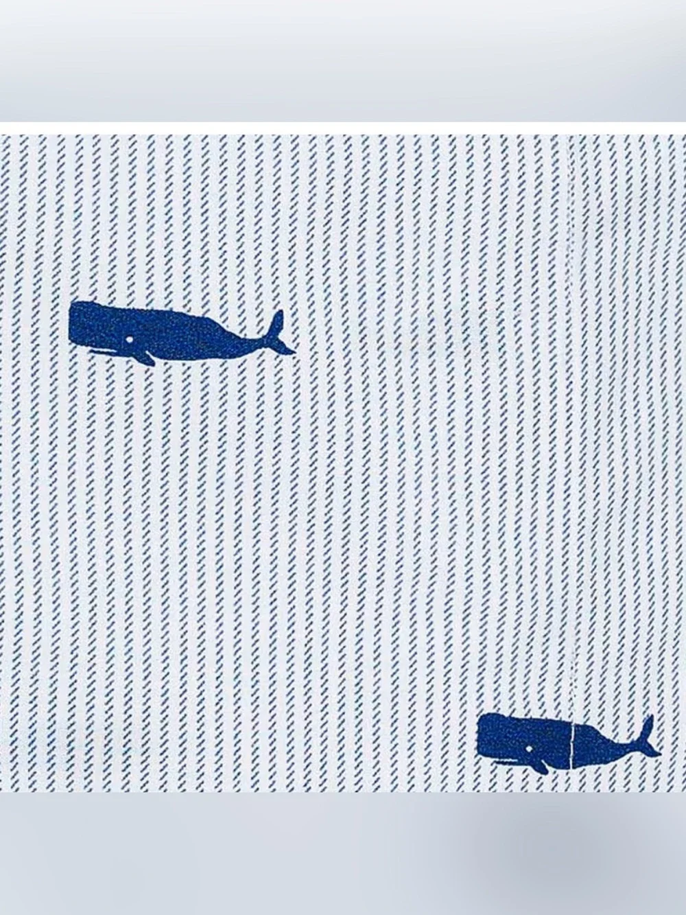 Nautica Blue Whale Stripe Cotton Sheet Set